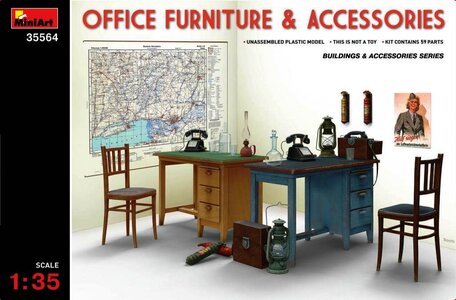 MiniArt Office Furniture & Accessories 1:35