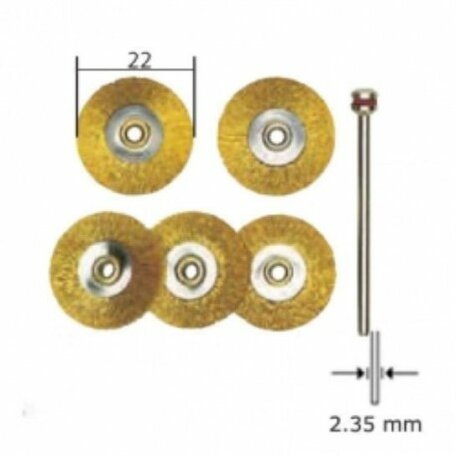 Proxxon Brass Wire Wheel Brushes (28962)
