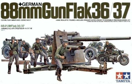 Tamiya German 88mm Gun Flak 36 / 37 1:35
