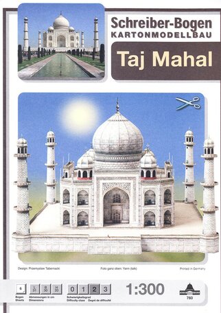 Schreiber Bogen Taj Mahal