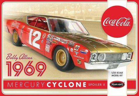 Polar Lights Bobby Allison 1969 Coca Cola Mercury Cyclone 1:25