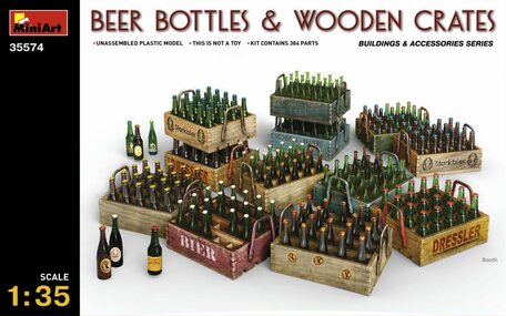 MiniArt Beer Bottles & Wooden Crates 1:35