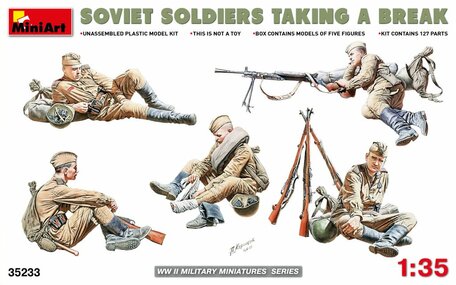 MiniArt Soviet Soldiers Taking a Break 1:35