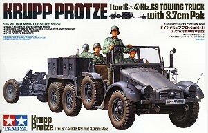 Tamiya Krupp Protze Kfz. 69 Towing Truck with 3.7cm Pak 1:35