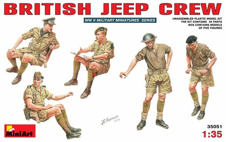MiniArt British Jeep Crew 1:35