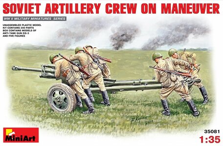 MiniArt Soviet Artillery Crew on Maneuver 1:35