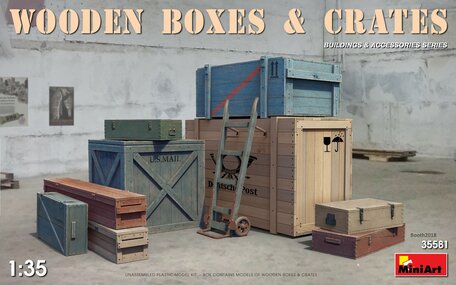 MiniArt Wooden Boxes and Crates 1:35