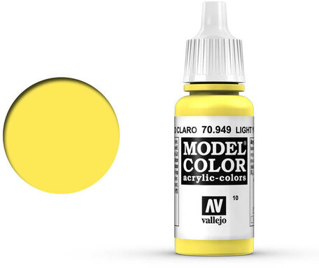 010. Vallejo Model Color: Light Yellow (70.949)