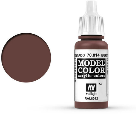 034. Vallejo Model Color: Burnt Red (70.814)