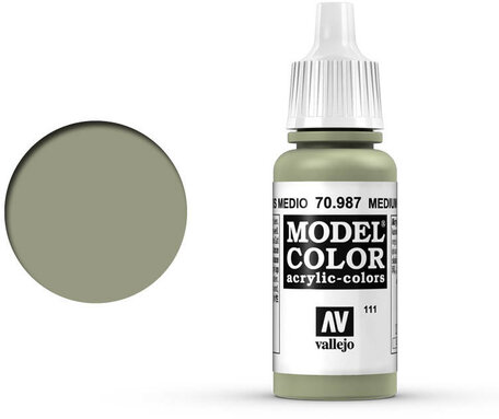 111. Vallejo Model Color: Medium Grey (70.987)