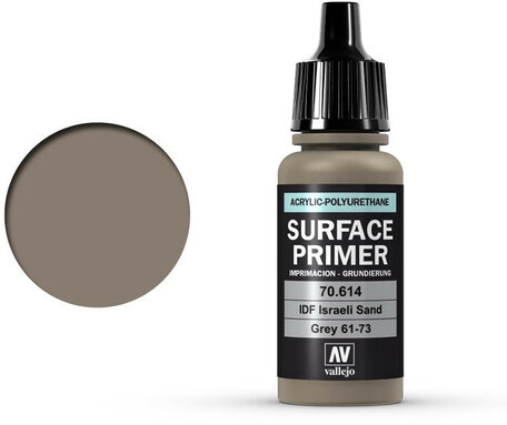 Vallejo Surface Primer: IDF Israeli Sand Grey (70.614)