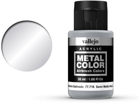 Vallejo Metal Color: Semi Matte Aluminium (77.716)
