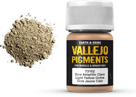 Vallejo Pigment: Light Yellow Ochre (73.102)
