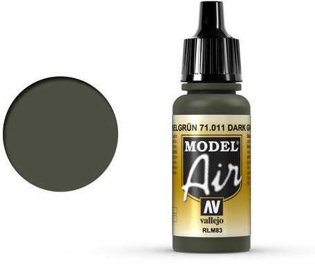 011. Vallejo Model Air: Dark Green RLM83 (71.011)