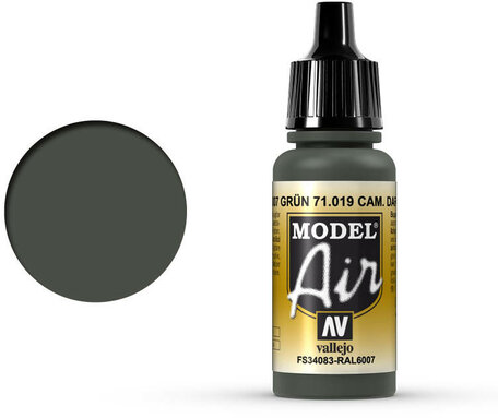 019. Vallejo Model Air: Camo Dark Green (71.019)