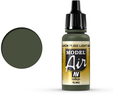 022. Vallejo Model Air: Light Green RLM82 (71.022)