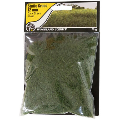 Woodland Static Grass: Dark Green 12 mm