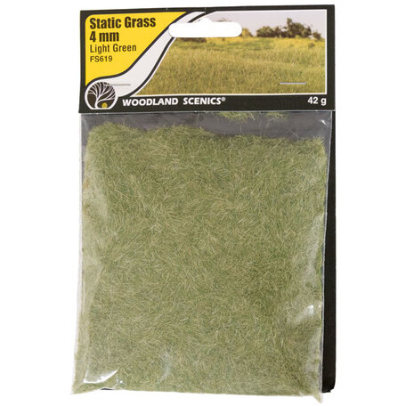 Woodland Static Grass: Light Green 4 mm