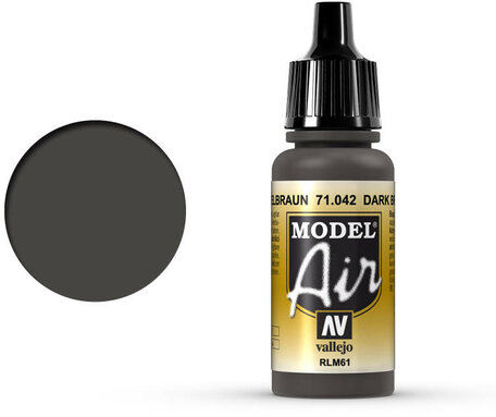 042. Vallejo Model Air: Dark Brown RLM61 (71.042)