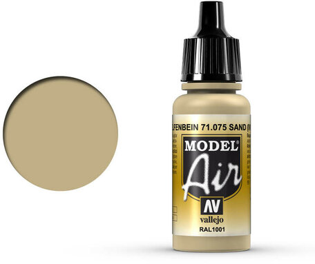 075. Vallejo Model Air: Ivory (71.075)