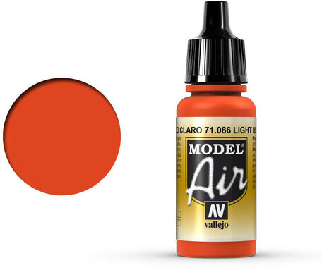 086. Vallejo Model Air: Light Red (71.086)