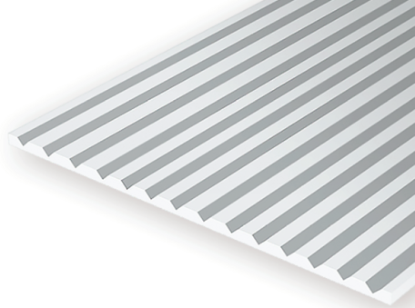 Evergreen 4125: V-Groove 1.0 mm - Spacing 3.2 mm