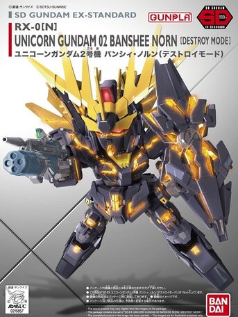 SD-EX: RX-0(N) Unicorn Gundam 02 Banshee Norn