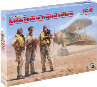 ICM 32106 British Pilots in Tropical Uniform (1939-1943) 1/32